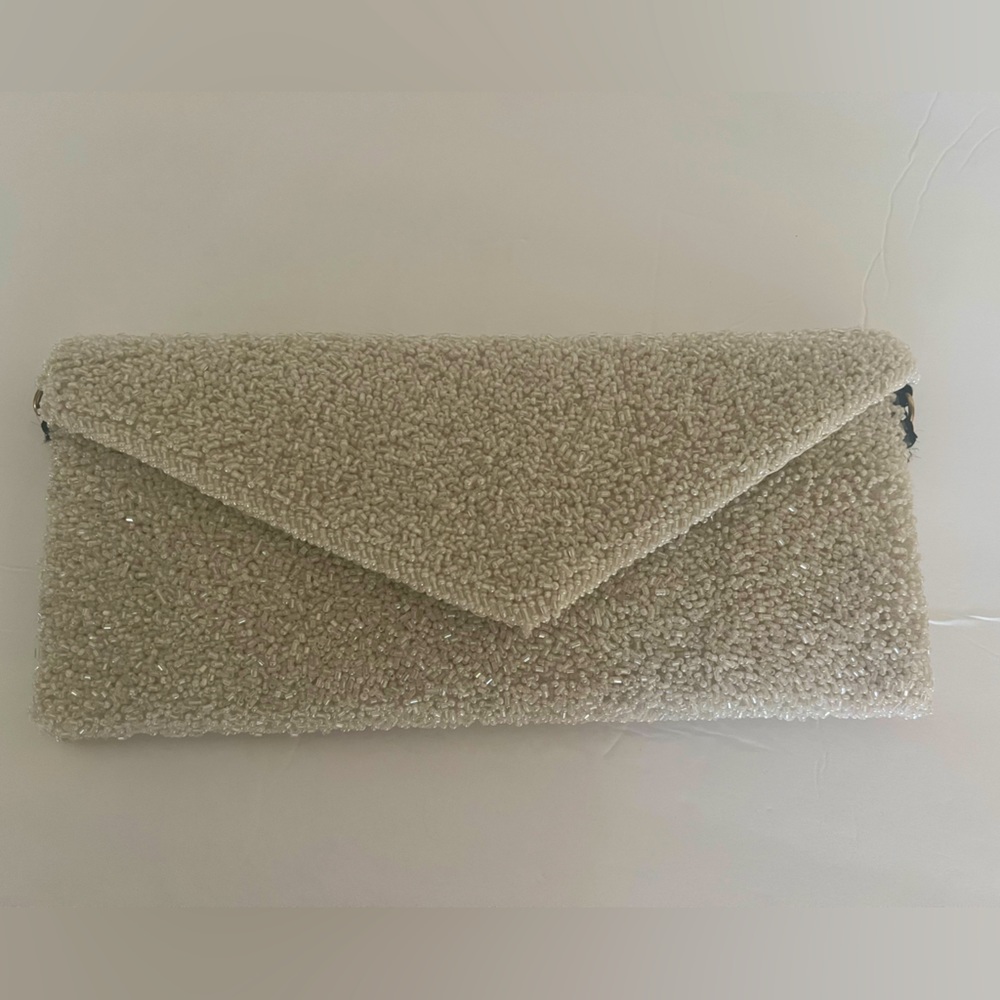 Areshay Handmade clutch event bag off white beautiful never used